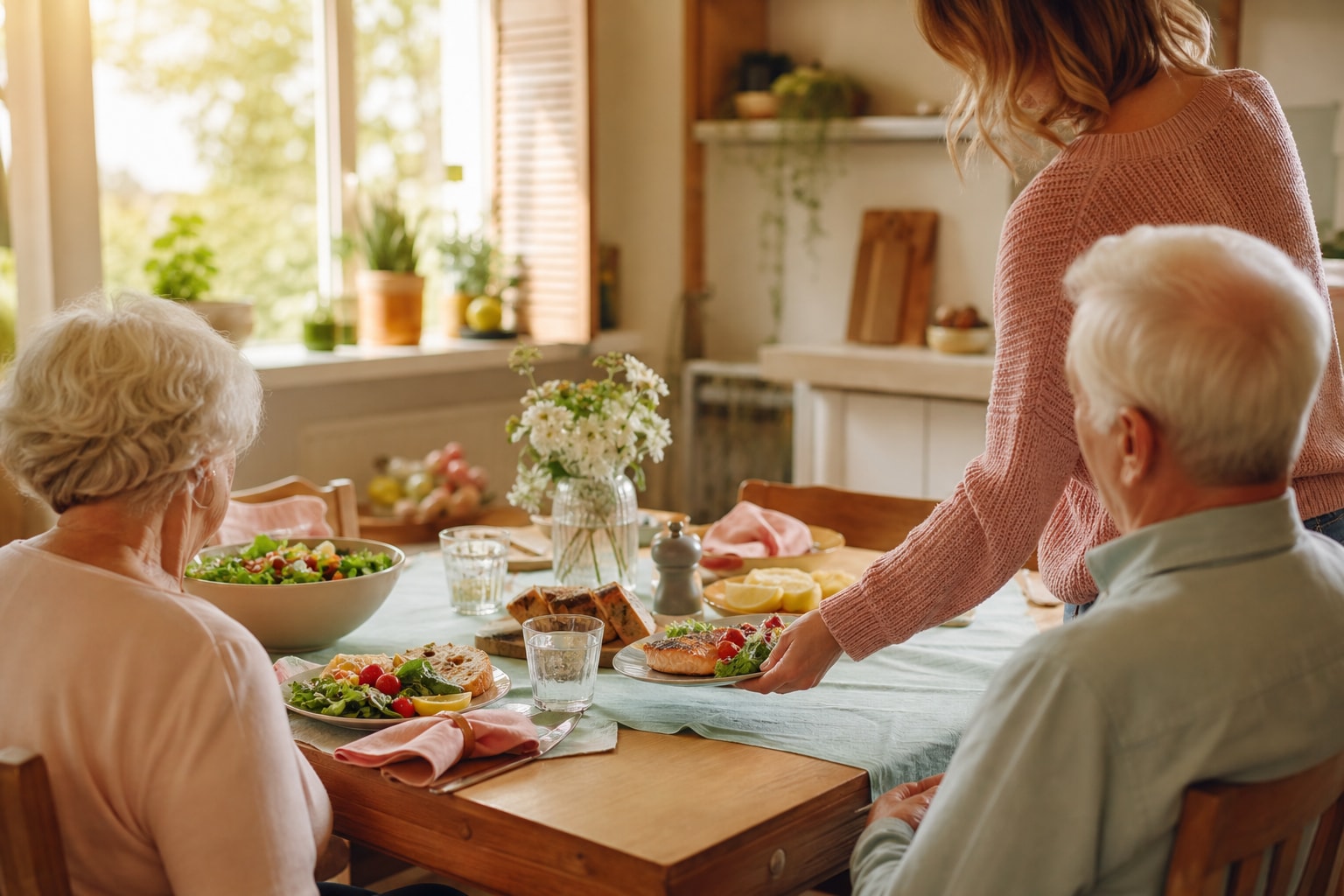 Харчування бабусь та дідусів: як допомогти батькам харчуватися правильно