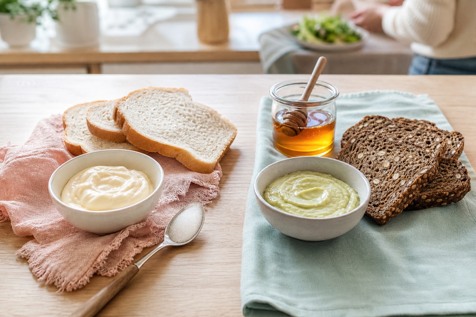 Замены вредным продуктам: чем заменить майонез, сахар, белый хлеб